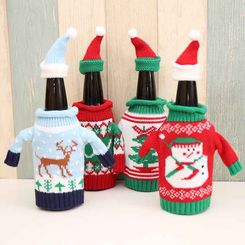 Beer Wine Kit - High End Knitted Christmas New Year