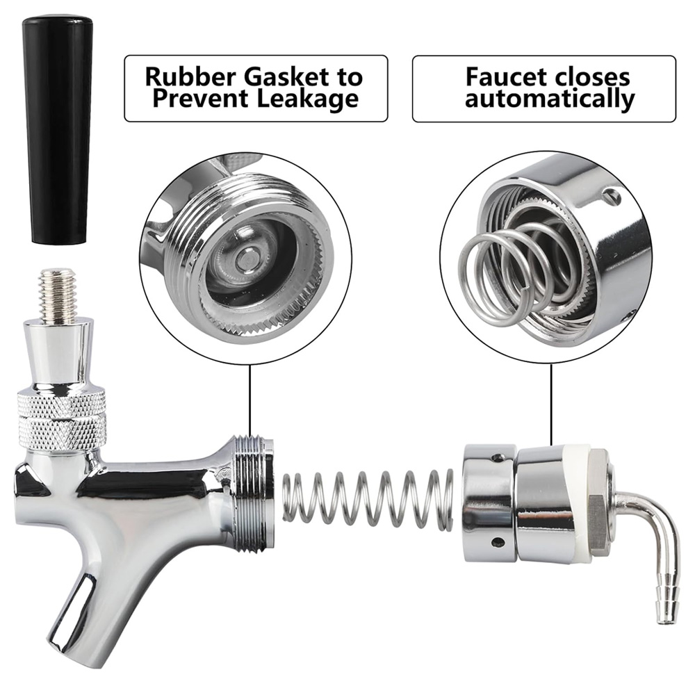 Draft Beer Faucet, Chrome Plat - Wine To Beer review and price