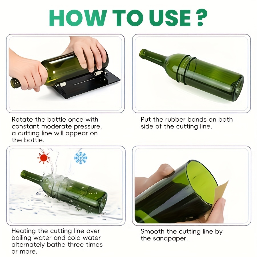 Adjustable Glass Bottle Cutter - Beer Wine Kit review and price