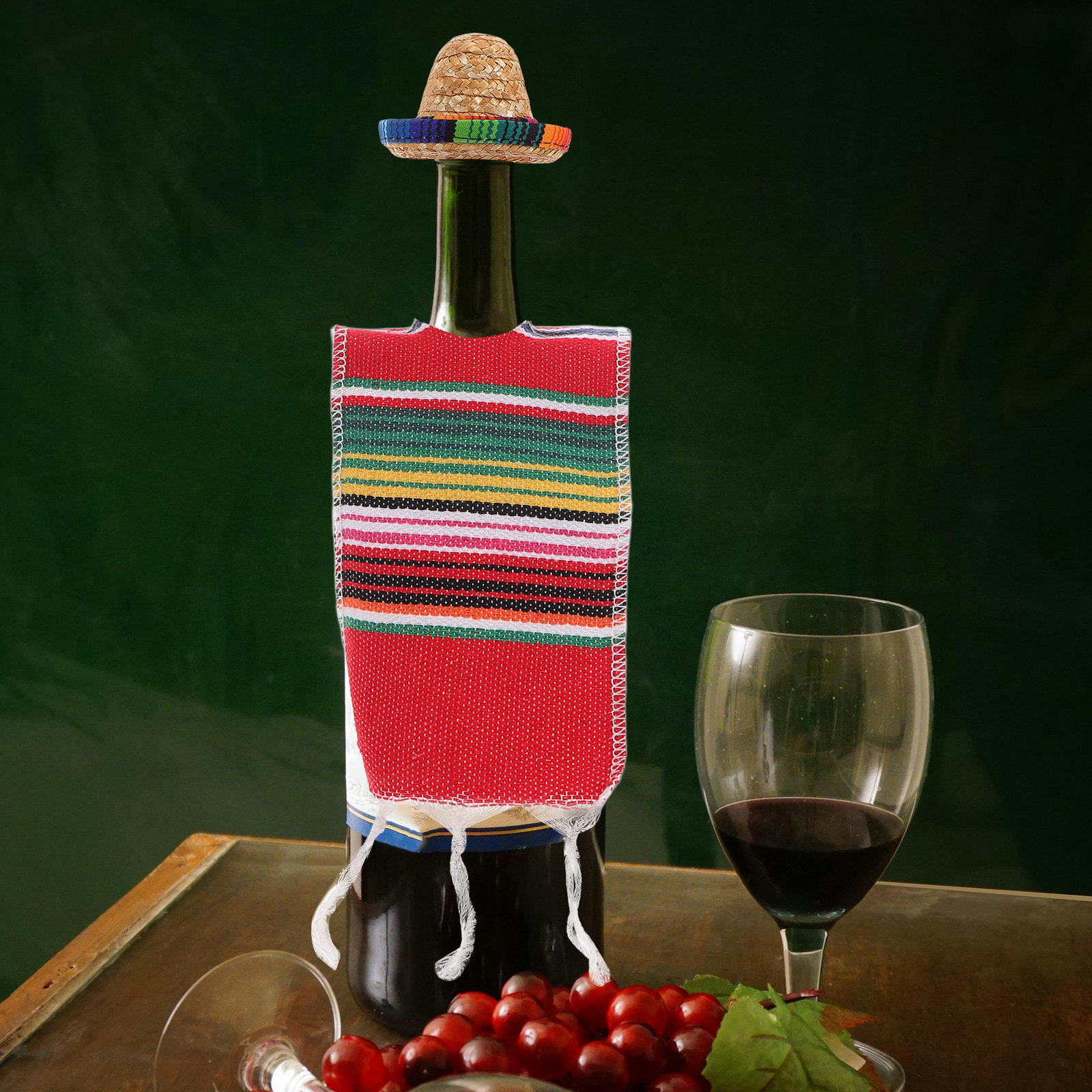 1Set Mexican Fiesta Bottle Dec - Wine Beer Hat review and price