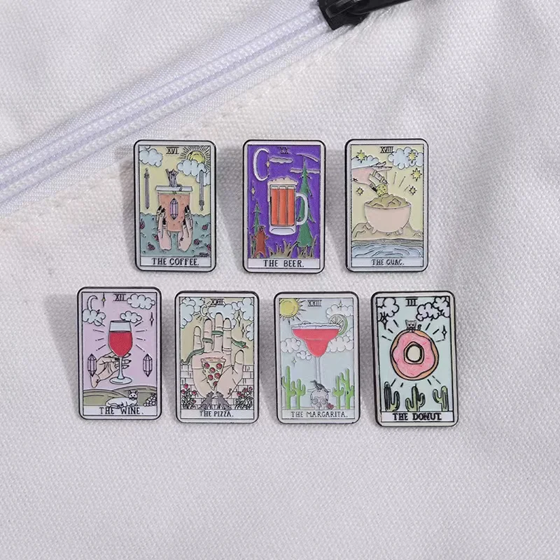 Custom Tarot Enamel Pins Beer  - Wine Beer Hat review and price