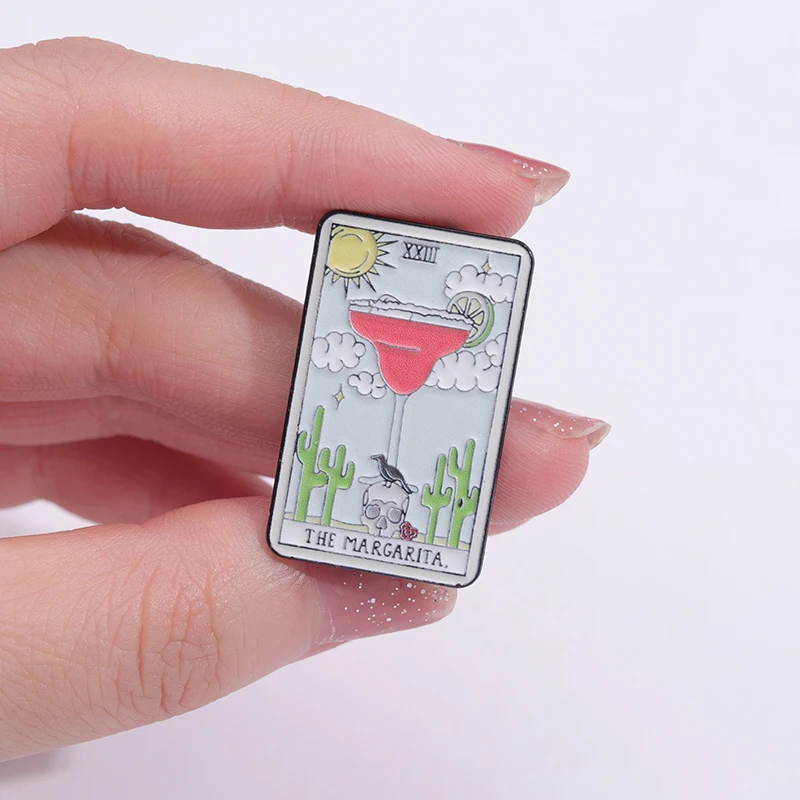 Custom Tarot Enamel Pins Beer  - Wine Beer Hat review and price