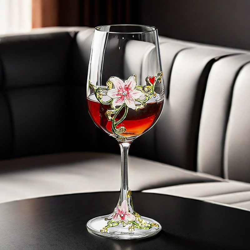 Enamel Crystal Vintage Goblet  - Wine Glass Set Crystal review and price