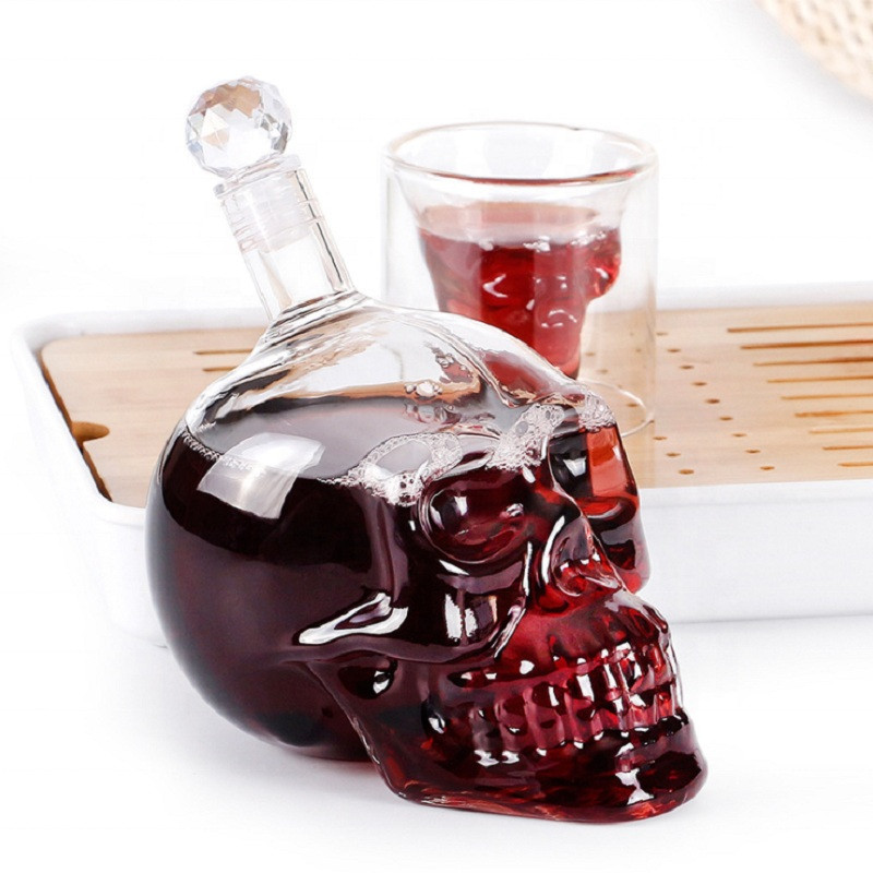 Creative Skull Head Decanter C - Wine Glass Set Crystal review and price