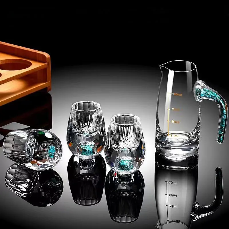 Gold foil small wine glass win - Wine Glass Set Crystal review and price
