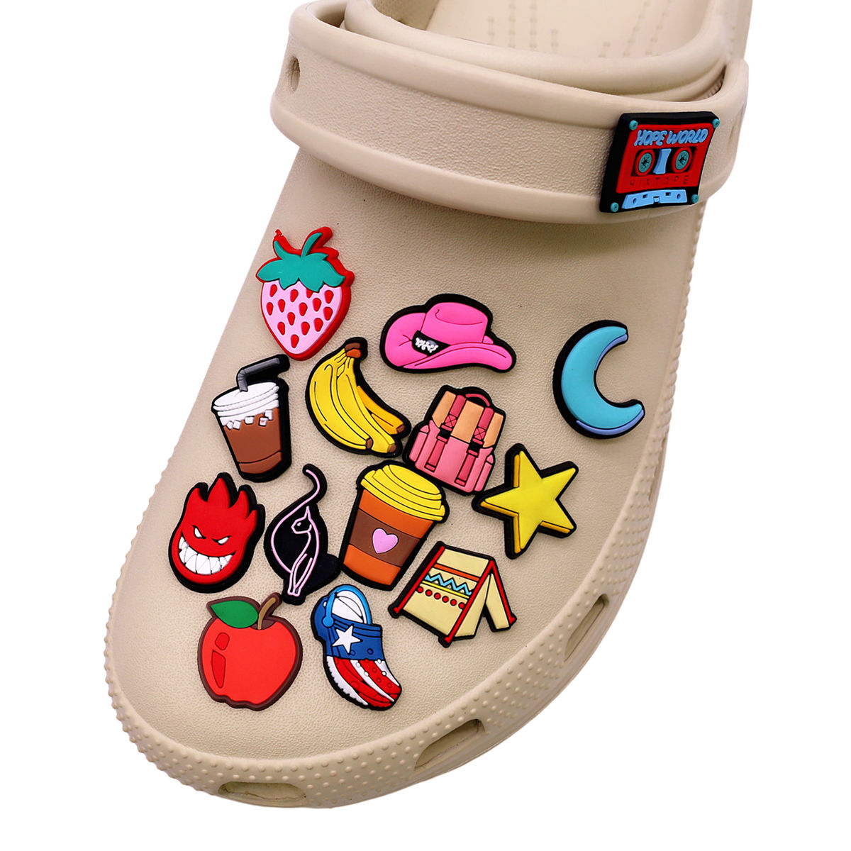 1 Pcs Novelty Shoe Charms Acce - Wine Beer Hat review and price