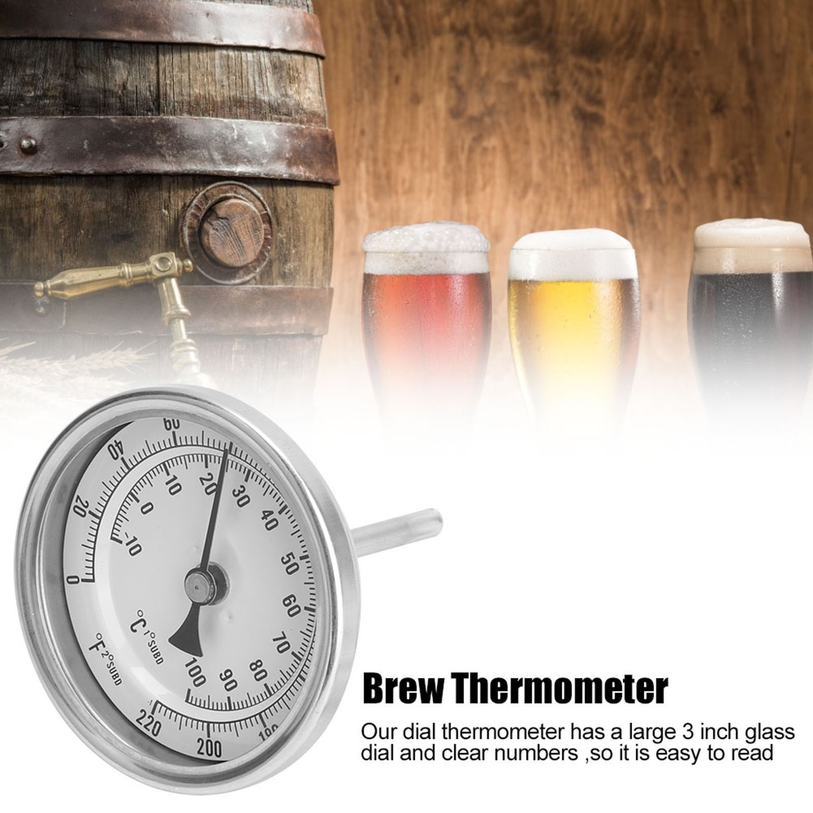 Weldless Bi metal Thermometer  - Beer Wine Kit review and price