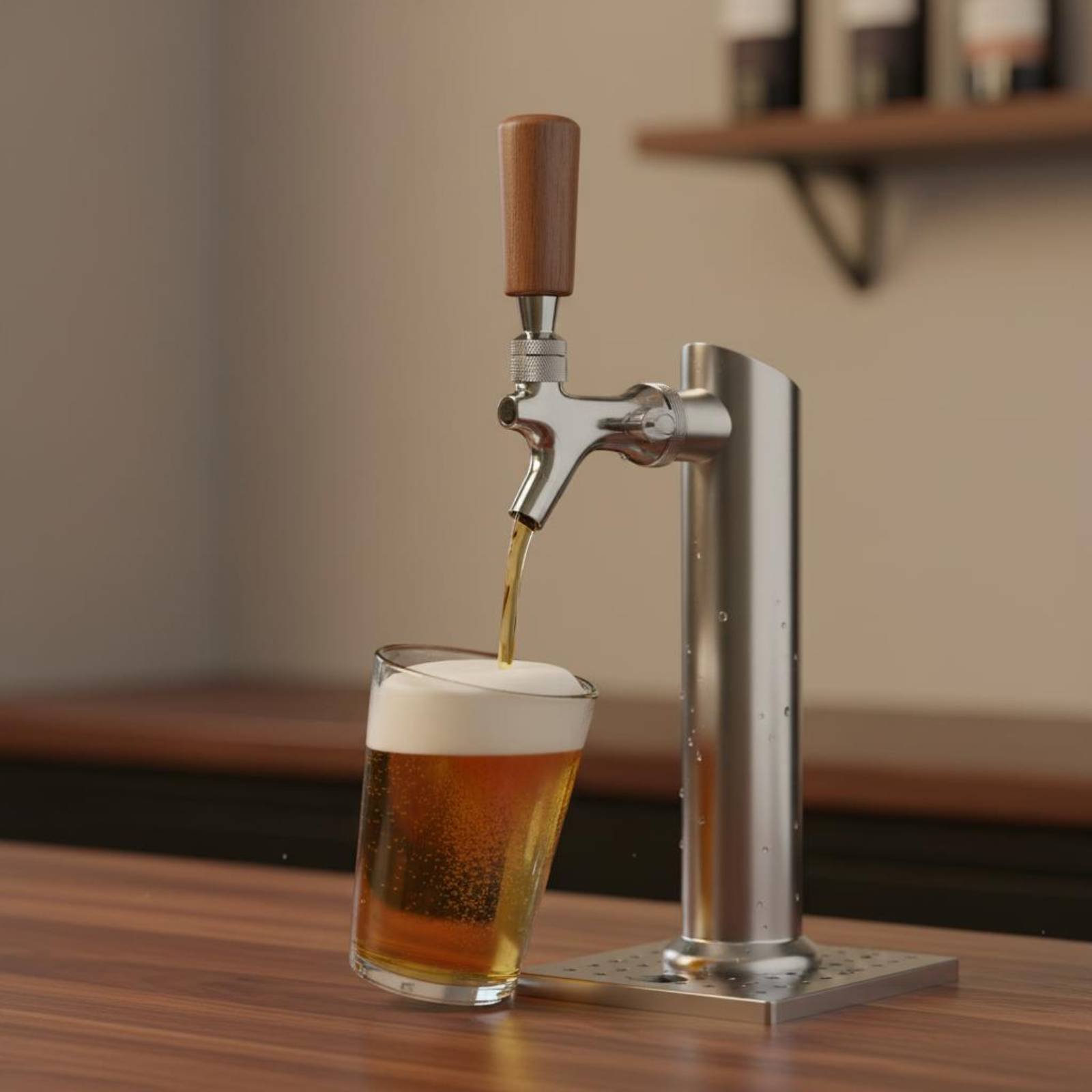 Short Wooden Beer Handle Solid - Wine To Beer review and price