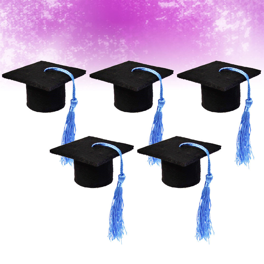 5Pcs Light Blue Doctoral Wine  - Wine Beer Hat review and price