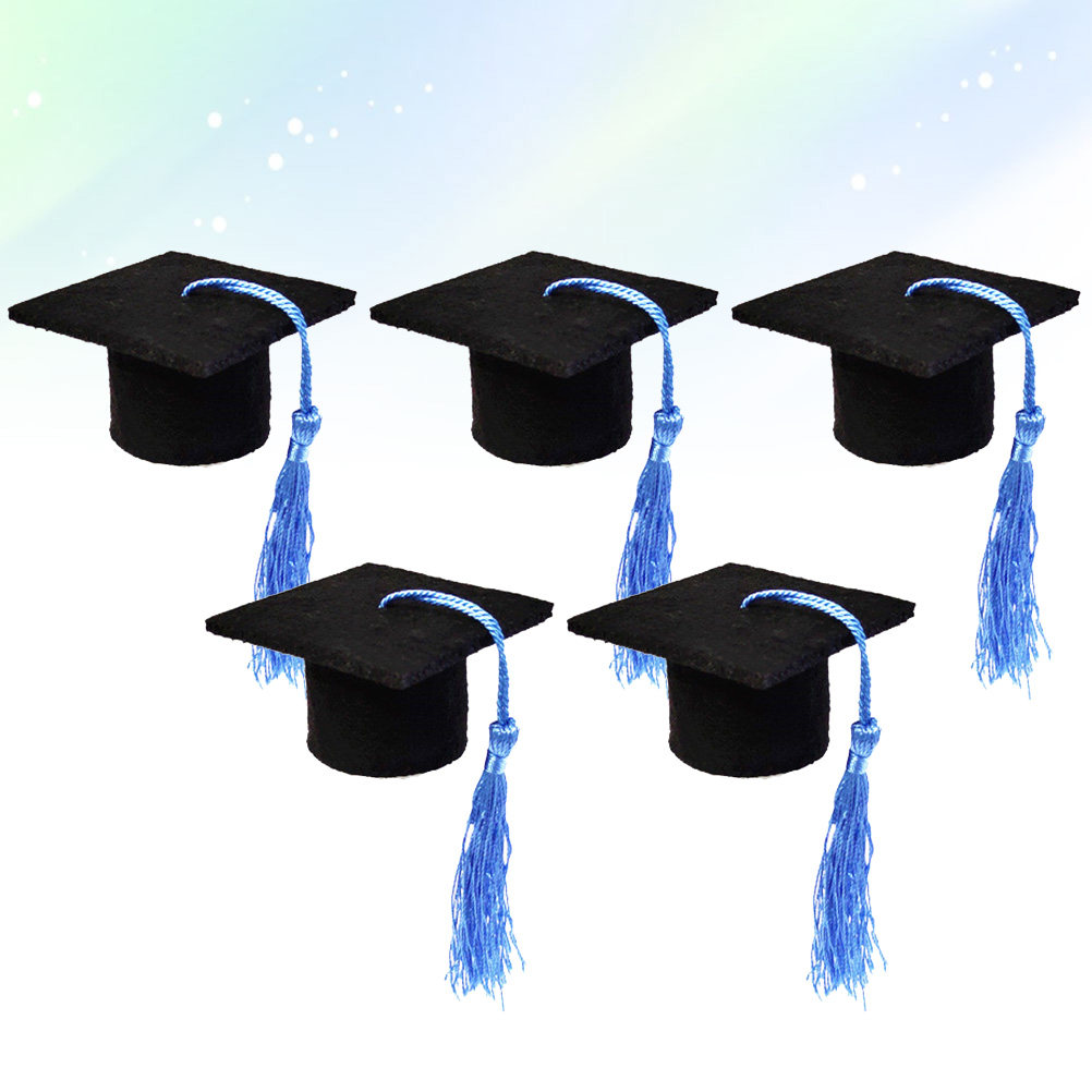 5Pcs Light Blue Doctoral Wine  - Wine Beer Hat review and price